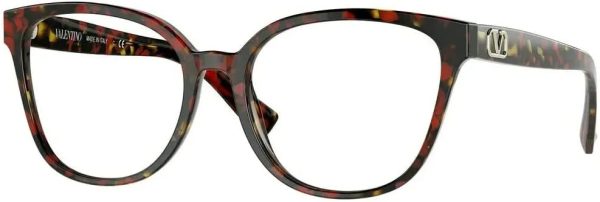 Valentino VA3072-5194 Eyeglass Frame RED HAVANA w/DEMO LENS 54mm-1