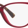 Valentino VA3069-5115 Eyeglass Frame TRANSPARENT RED w/DEMO LENS 52mm-0