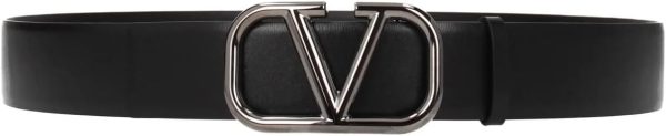 Valentino GARAVANI VLOGO SIGNATURE CALFSKIN BELT (100IT-US40) in Gift Box-0