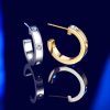 Love Earrings for Women Hoop Earrings Stainless Steel Earrings with Cubic Zirconia Stones Earrings Birthday Jewelry Christmas Gifts for Women Her-4